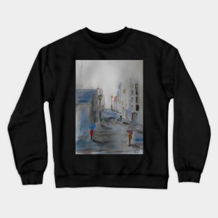 Rush Hour in The Rain Crewneck Sweatshirt